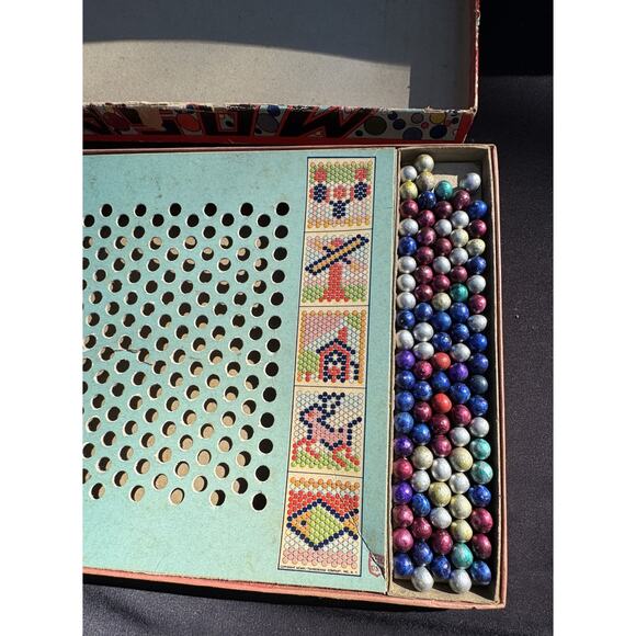 Mosaic Designs for Youngsters 1940 Transogram Art Game Gold Medal Toy Complete! - Picture 7 of 9